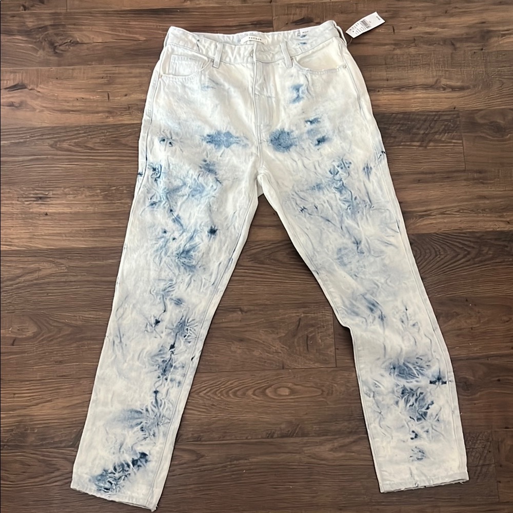 NWT PacSun Y2K Tie Dye Jeans Size 27 High Rise Straight Leg Festival tie dye